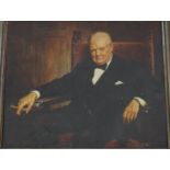 A Frost & Reed print of Winston Churchill,