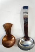 Two Keswick School of Industrial Arts (KSIA) caddy spoons;