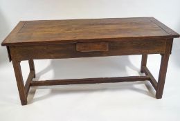 An 18th Century French farmhouse table, with four drawers, 78.
