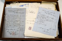 A quantity of paper Ephemera from the 19th and 20th Century, including receipts, bills of sale,