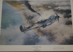 Robert Taylor print, ''Victory over Dunkirk'', signed in pencil by Bob Stanford-Tuck,