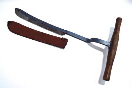 A vintage silage cutter, stamped Elwell 5307,