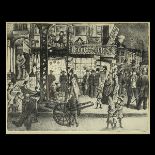 GLENN COLEMAN (American 1887-1932) "City Doctors" Lithograph. Sight: 14 x 18 inches; Frame: 21 x