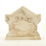 Marble Memorial Plaque From Pennsylvania {Dimensions 14 1/4 x 15 x 3 3/4 inches}