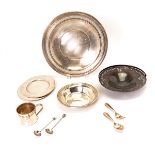 Collection of Sterling Hollowware and Flatware: Comprising a Redlich tray {diameter 11 3/8