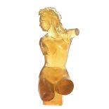 Dorothy Thorpe Resin Figure of Venus di Milo, cast in amber {Height 20 inches}