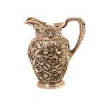 Kirk & Son Sterling Silver Repousse Water Pitcher, #208 {Total silver weight 22 troy oz; height 8