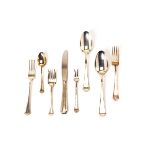 Gorham Fairfax Sterling Silver Flatware Service: Comprising twelve dinner forks {length 7 1/2