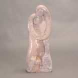 Jorge Rodriquez-Aguilar Abstract Stone Figural Group, signed M. Aguilar {Height 29 inches}
