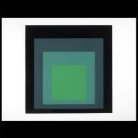 JOSEF ALBERS (American/ German 1888-1976) "I-S J Homage to Square" Lithograph. 29 1/2 x 39 1/4