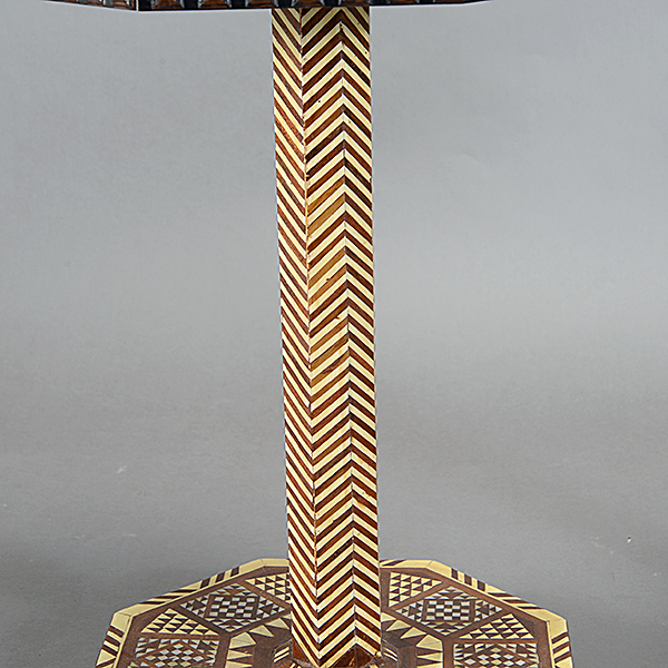 Pair of Moorish Inlaid Octagonal Tables - Image 3 of 4