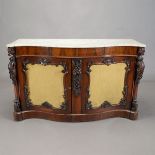 American Renaissance Revival Two Door Buffet with Marble Top,