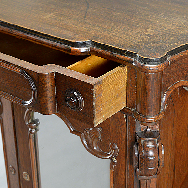 Rococo Revival Rosewood Buffet Fitted with Mirrored Doors, - Image 3 of 4