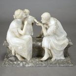 Italian Alabaster Figural Group