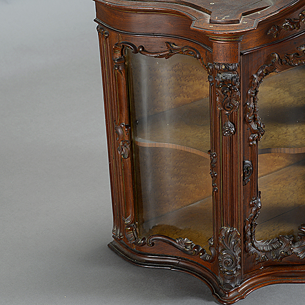 Glass Paneled Table Top Cabinet - Image 3 of 4