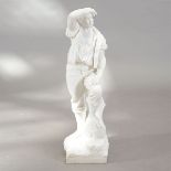 Italian Carrara Marble Figure of a Standing Man