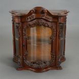 Glass Paneled Table Top Cabinet