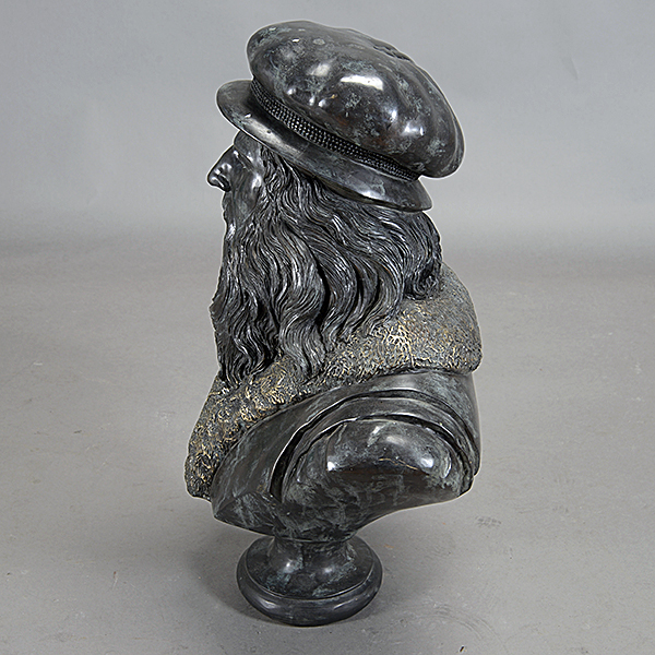 Large Patinated Bronze Figure of a Man - Image 3 of 4
