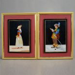 Pair of Framed Pietra Dura Plaques