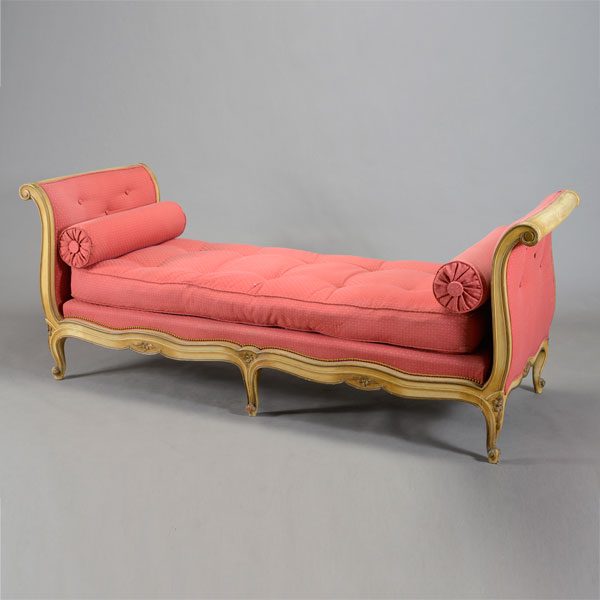 Louis XV Style Upholstered Lit De Repos Day Bed