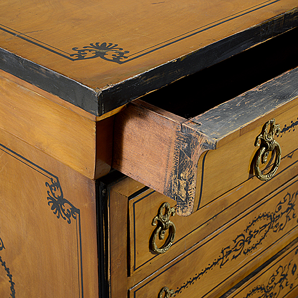 French Charles X Style Inlaid Four Drawer Commode - Image 4 of 4