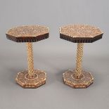 Pair of Moorish Inlaid Octagonal Tables