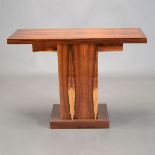 Art Deco Style Pedestal Console Table