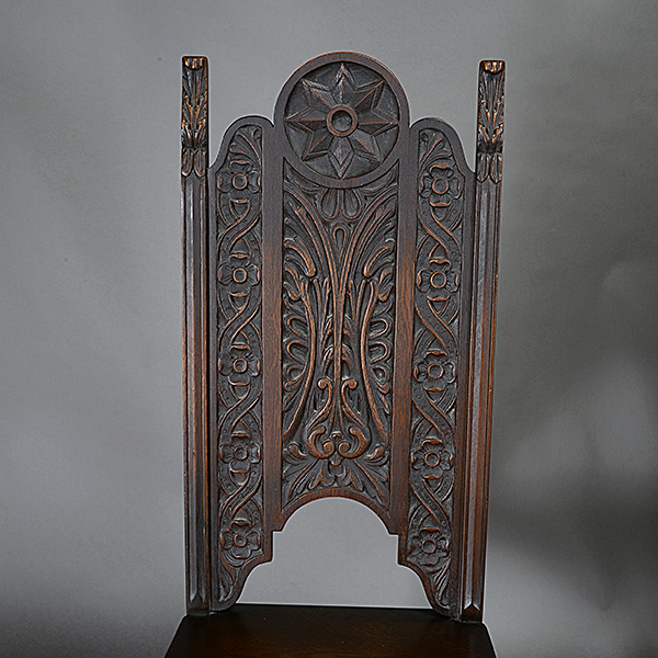 Spanish Baroque Style Secretary and Chair - Image 6 of 6