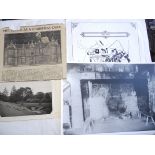 A collection of plans and photographs relating to Pitt House, Chudleigh Knighton and its