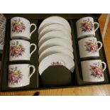 A boxed Royal Worcester coffee set