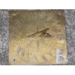 A 19thC brass sundial - 'I only mark ye happy hours at ye olde Mill Place'