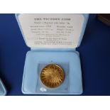 A gold Israeli Victory Coin – June 1967