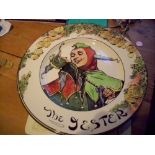 Nine Royal Doulton Series ware plates – 'The Jester', 'The Bookworm', 'The Doctor' etc