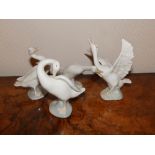 Four Lladro geese