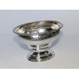 A presentation silver bowl, of oval plan on pedestal foot – 'Anno 1779 Presented by the City of