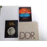 Three modern illustrated books 'DDR', Shell – 'A Century in Oil' and Puzo's 'Las Vegas'