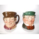 Two Royal Doulton character jugs – Sam Weller & Mr Pickwick, 5.25”