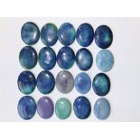 20 Ruskin oval cabochon plaques – 1.5-1.7”