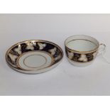 A New Hall bute shape cup & saucer (2)