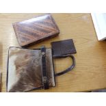 `A snakeskin handbag,a springbok bag and an ostrich wallet (3)