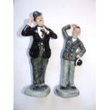 A pair of Royal Doulton limited edition figures of Laurel & Hardy HN 2774, 1475/9,000 with