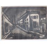 * Georges Rouault (1871-1958) – aquatint in black & white – 'Rue des Solitaires', number 23 from