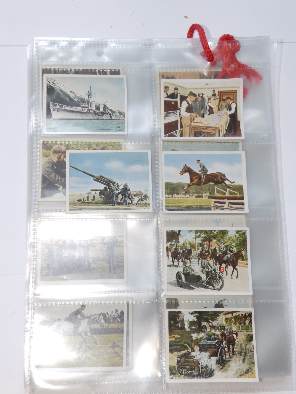 140 German coloured WWII 'Wehrmacht' cigarette cards