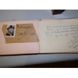 A small autograph alpbum – Thora Hird etc.