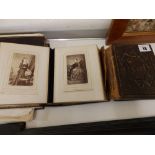 A small Victorian portrait photo album and one other – a/f