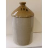 A WWI Service Ration Depot rum jar.