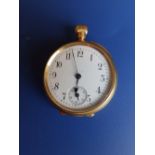 A lady's 18ct gold half hunter presentation pocket watch – to 'L.M. Seccombe'