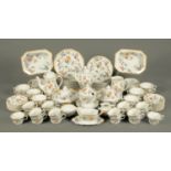 A large Wedgwood Devon Rose dinner service, comprising 14 large plates, 11 medium plates, 18