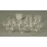 A collection of Victorian and Edwardian custard cups, (13).