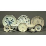 Ten pieces of Tek-Sing Treasure Chinese blue and white porcelain,